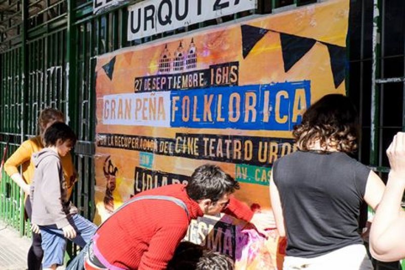Peña Folklórica por la recuperación del Cine Teatro Urquiza en Parque Patricios 