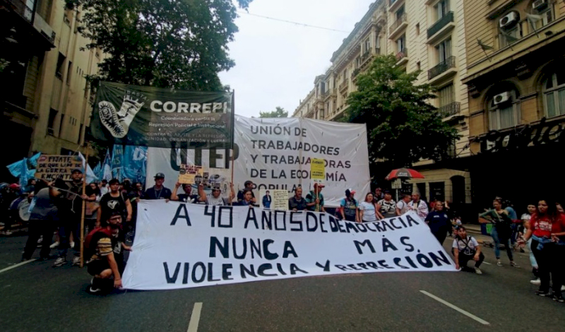 Marcha de la Gorra: Nunca Más violencia ni represión