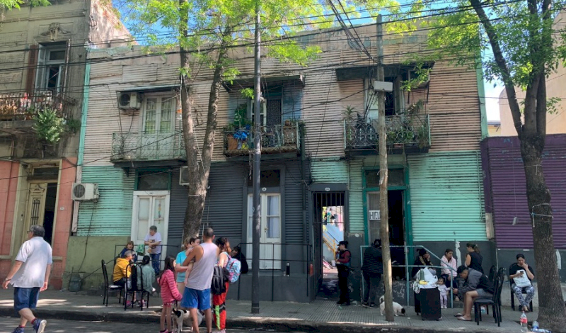 Incendio en un conventillo de la calle Suarez