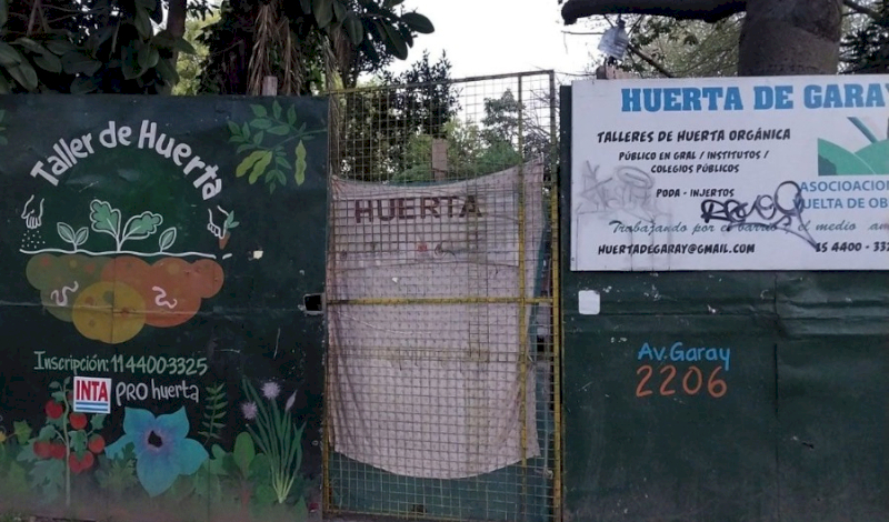 Quieren desalojar una huerta comunitaria en Parque Patricios