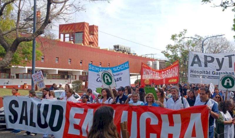 Trabajadores del Garrahan proponen una gran Marcha Federal de Salud