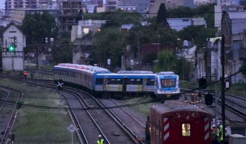 Descarriló el tren Sarmiento en Liniers