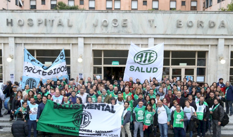 Trabajadores del Borda se movilizaron contra la reforma de la Ley de Salud Mental